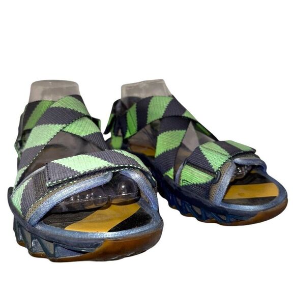 Camper X Bernhard Willhelm Himalayan Malibu Sandals 8 Chunky Zigzag Blue Green main image 5